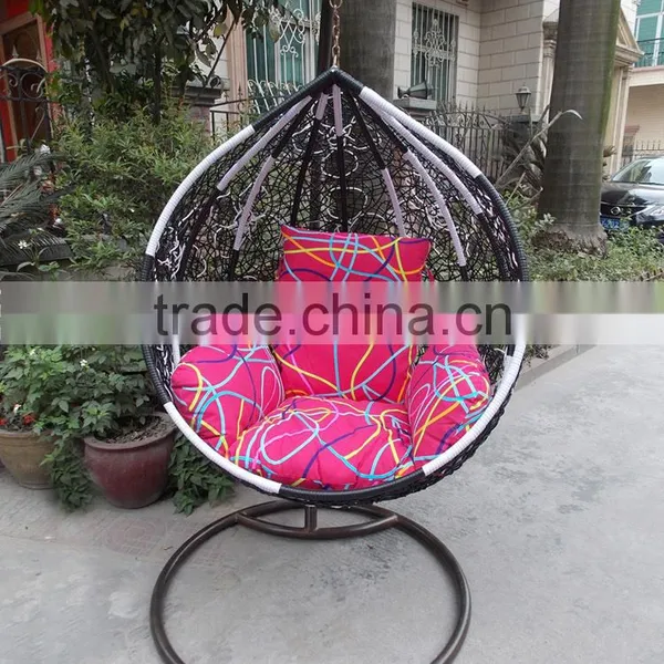 Trade Assurance Egg Shape Garden Swing Rattan Chair photo-6