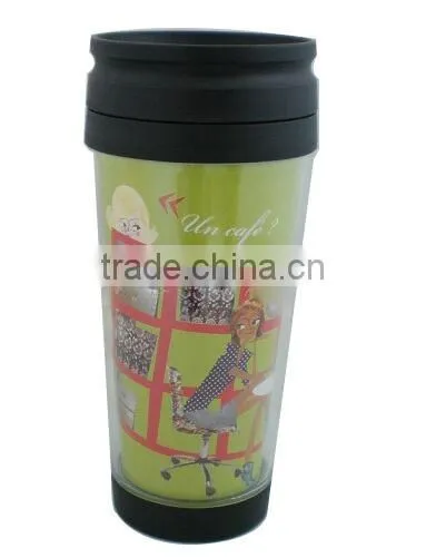 Beautiful Double Wall Plastic Cup Plastic Gift Advertising Cup 450154 photo-3