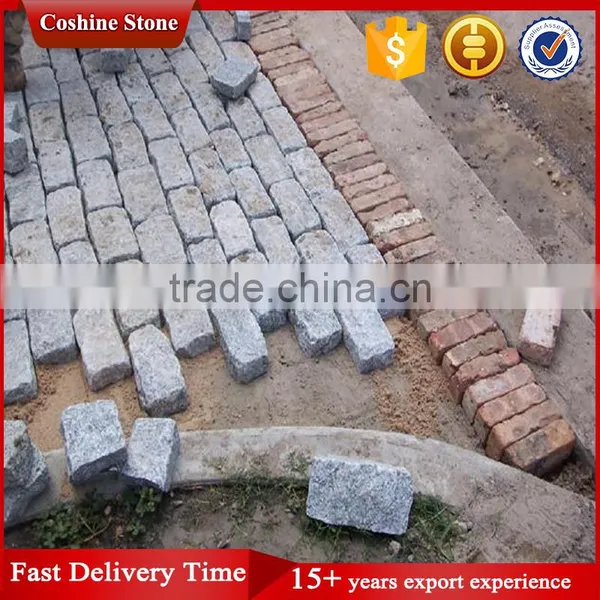 Grey White Granite Cobble Paving Stone photo-4