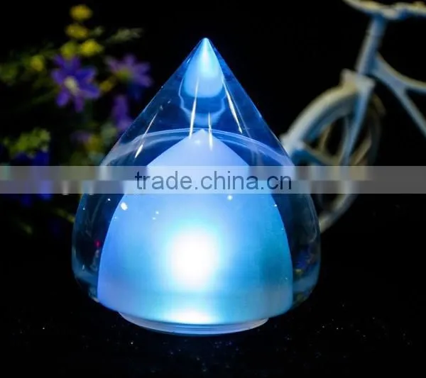 Clear Acrylic Crystal Bar LED RBG Color Changing Table Lamp photo-4