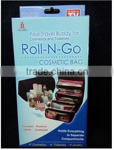 New Cosmetic Bags Roll-N-Go Cosmetic Bag Travel Pouch photo-3