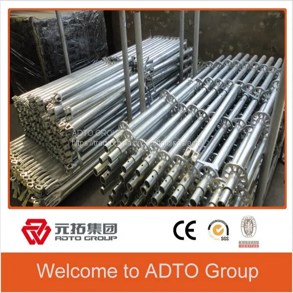 Q345/Q235 Buliding Hot Dipped Galvanized Scaffolding Ringlock Standard for Sale photo-3