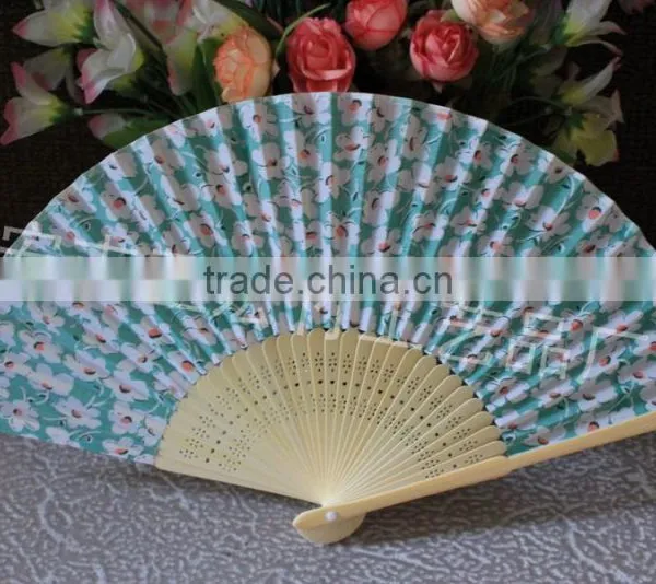 Beautiful Fabric Bamboo Fan for Ladies photo-3
