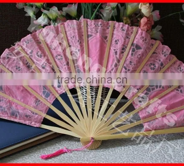 100% Cotton Hand Made Battenburg Lace Fan photo-2