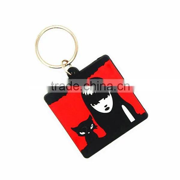 China Manufacturer Direct Sale 2D PVC Custom Keychain Maker photo-2