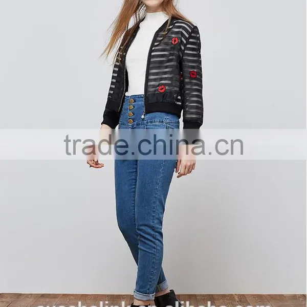 OEM Service New Model Outdoor Young Ladies Jackets Embroidery Designs photo-3