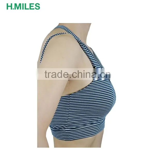 Professional Custom Made Strip Strappy Sports Yoga Bra Sexy photo-3
