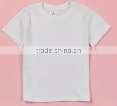 2015-2016 Hot Sale Cotton Blank Kids T-shirt photo-3