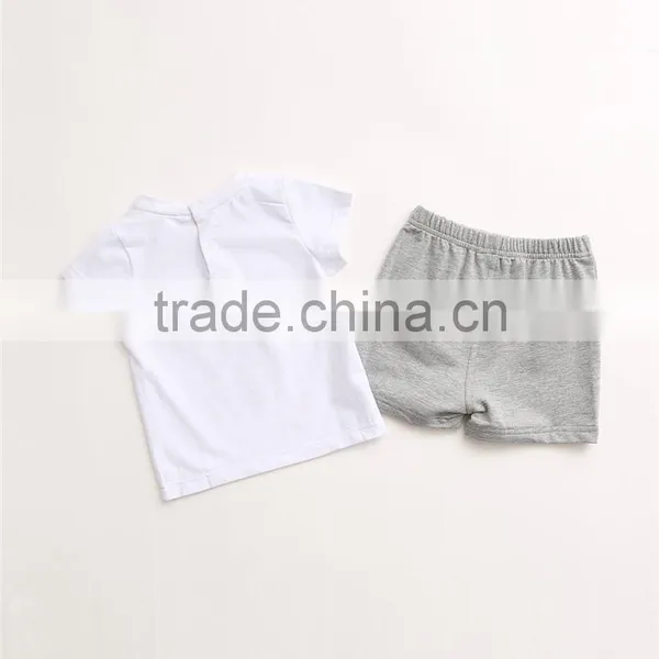 New Style Custom Print Tie Two Piece t Shirts for Baby Print Yourself Logo photo-3