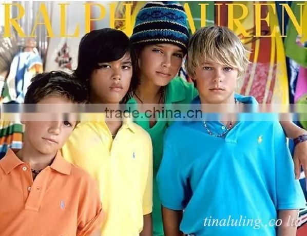 2015 Brand New Summer Boys and Girls Net Cotton Polo t Shirts Sport Plain T-shirts Wholesale t Shirts for Kids photo-6
