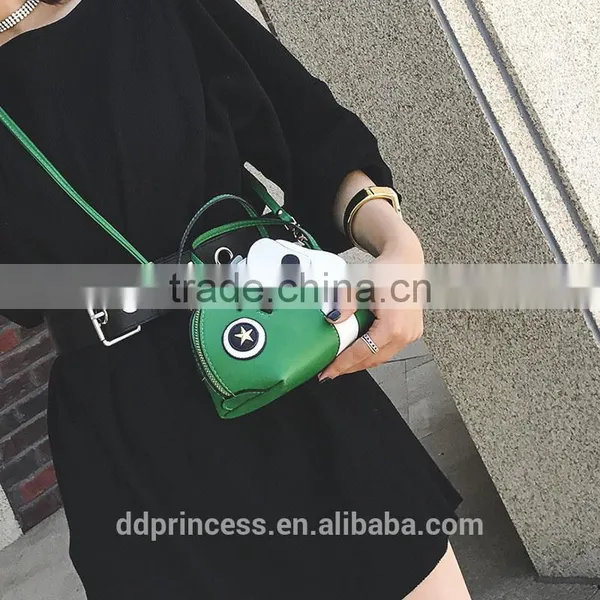 Newest Animal Shape Kids Bag Green Bag Shoulder Hand Casual Cosmetic Bag photo-5