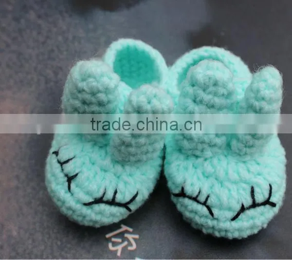 2016 Wholesale Baby Crochet Shoes Kids Shoes Handmade Wool Shoes photo-4