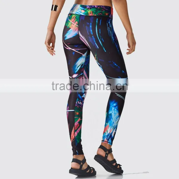 Ladies Slim Fit Tights Soft Yoga Exercise Fitness Workout Plus Size Polyester photo-2