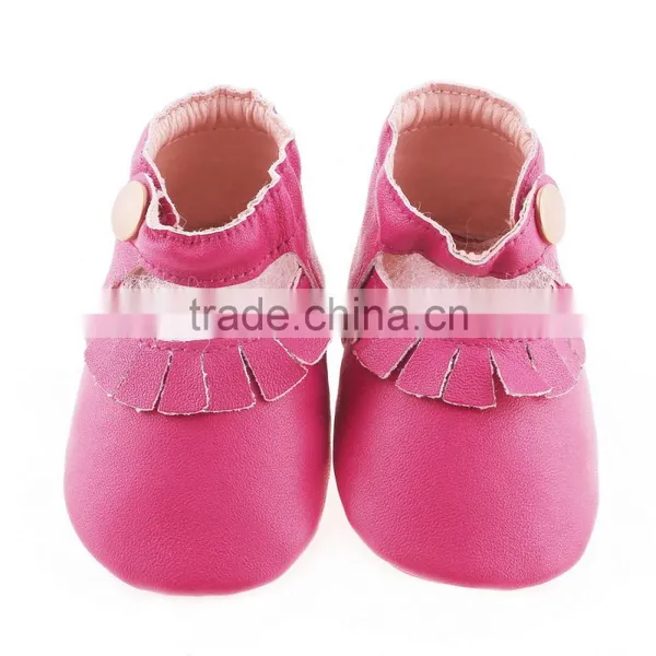 Soft Touch Leather Kids Moccs, Cute Baby Girl Leather Moccasins photo-3