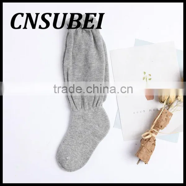 Solid Color Child Tube Socks High Quality Young Kid Girl Cotton Sock photo-3