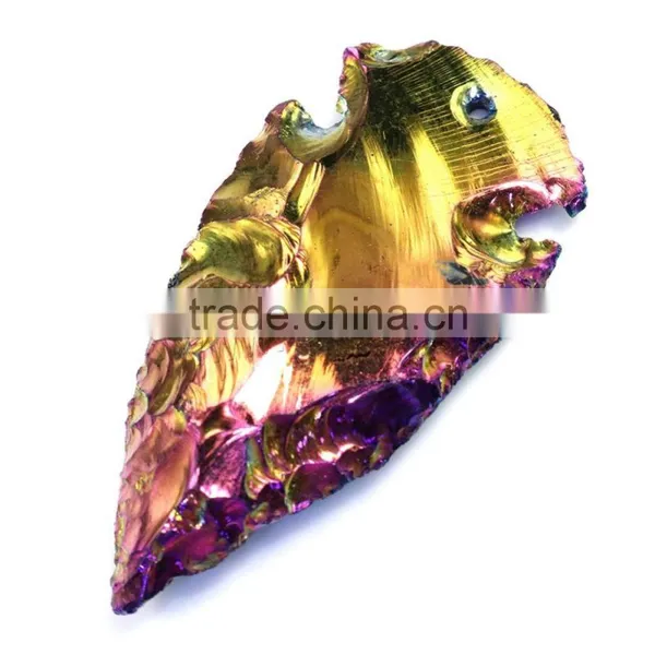 Best Selling Products Colorful Plated Jasper Gemstone Pendant photo-2