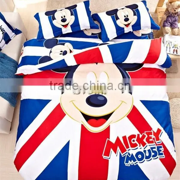 Wholesale Mickey Mouse Bedding Set for Kids Mickey Minnie Bedding Set of 3pcs for Single Beds photo-2