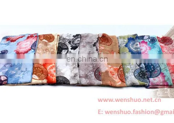 2016 Spring New Splash-ink Circle Printed Tippet Scarf Wholesale photo-5