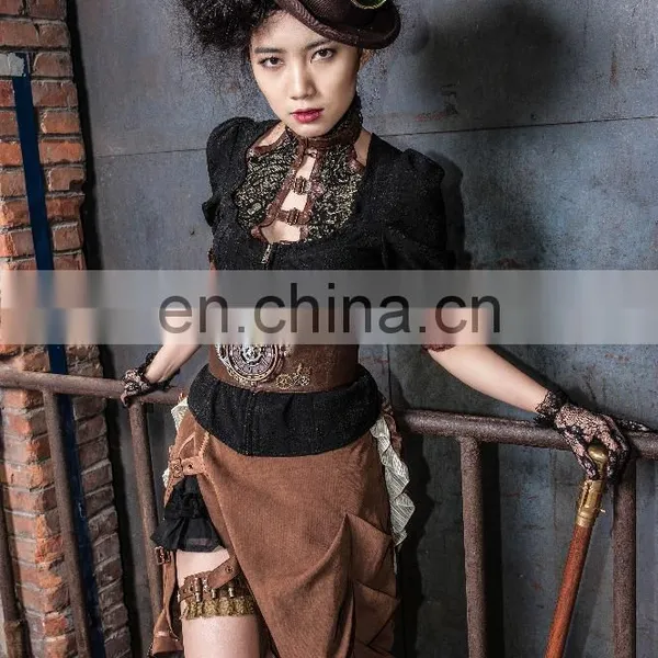 Steampunk Victorian Gothic Long Skirt photo-5