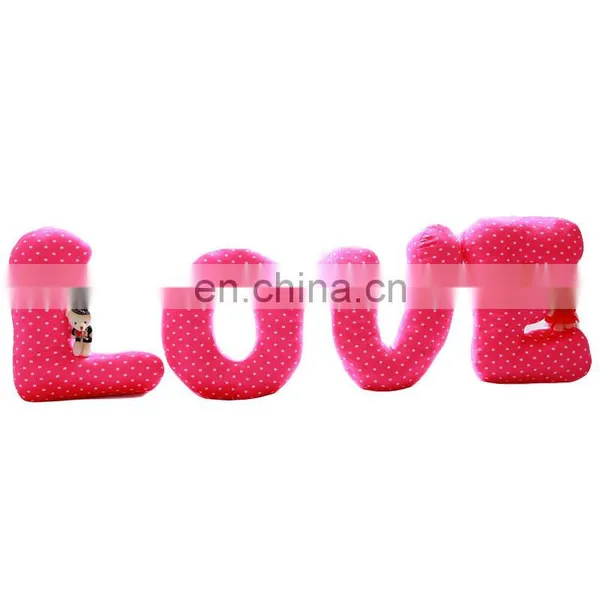 Wedding Gift LOVE Letter Shape Decorated Pillow Bedding Pillow photo-4