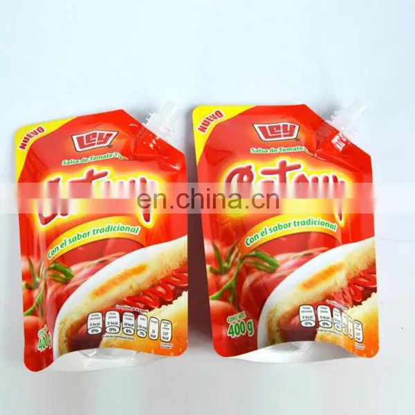 Factory Manufacture Customized Plastic Packaging Pouch/Sachet/Stand up Spouted Pouch For Tomato Sauce Juice Bag photo-5