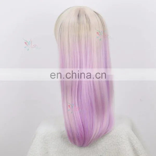 Styler Brand Wholesale Doll Wig Products Synthetic Long Purple Cosplay Hatsune Wig photo-2