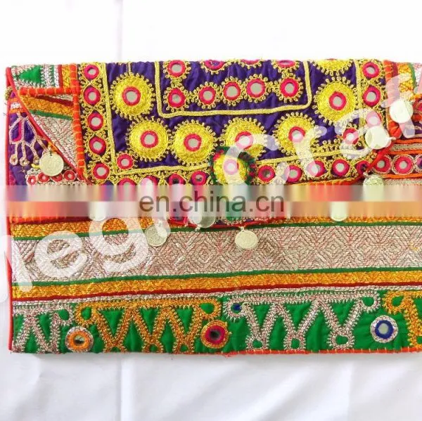 Wholesale Vintage Handmade Coin Purse-Indian Vintage Wedding Purse -Vintage Banjara Gypsy Clutch -Indian Embroidered Clutch Bag photo-5