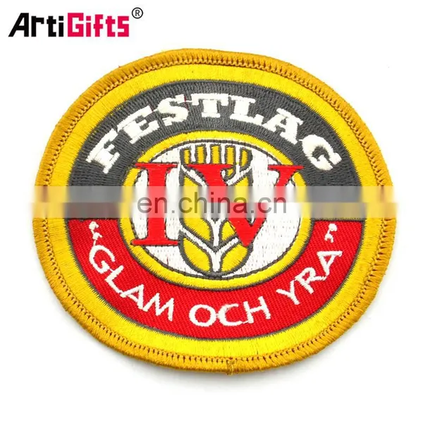 Wholesale cheap adhesive sticker woven patch