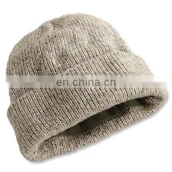 Custom Warm Men's Winter Wool Knitted Hat for Men photo-5