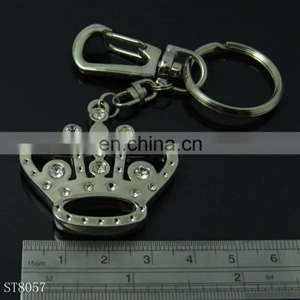 New Crown Shape Metal Crystal Diamond Keychain for Wedding Gift photo-3