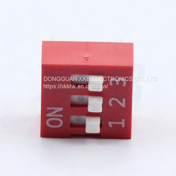 Environmentally DS-03 Red and Blue 2.54 Pitch Pin Type DIP Switch photo-2