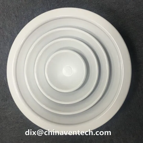 Hvac Air Duct Work Ventilation Exhasut Air Ceiling Round Air Diffuser With Damper photo-3