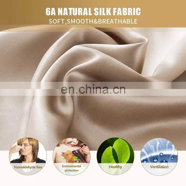 2020 Top Sell 100% 22mm Mulberry Silk Pillowcase Plain With Zipper photo-4