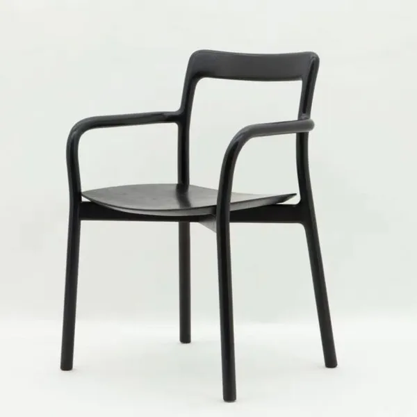 Modern Black Wooden Dining Room Chairs Dining Chairs Set of 4 Round Table and Chairs