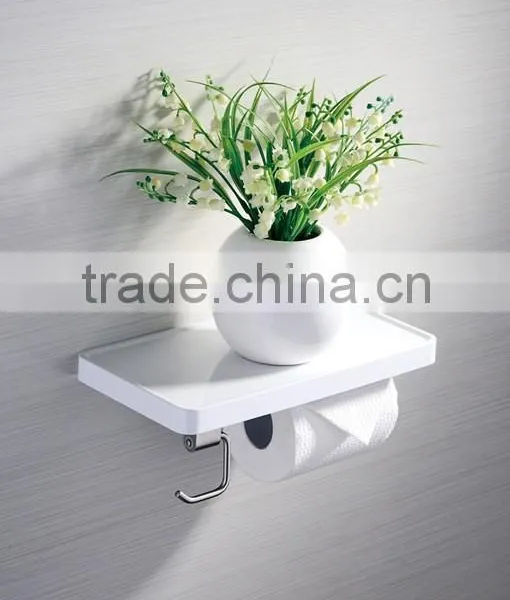 Stainless Steel Bathroom Shelf With Toilet Paper Holder / Wall Mounted Bathroom Shelf / Bathroom Accessory photo-3