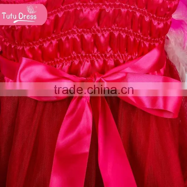 Turquoise Feather Dress With Feather Flowers Pageant Holiday Dress photo-4
