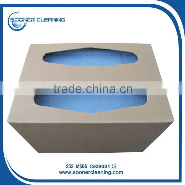 [Soonerclean] Embossed Bule Woodpulp Nonwoven for X80 Style photo-3
