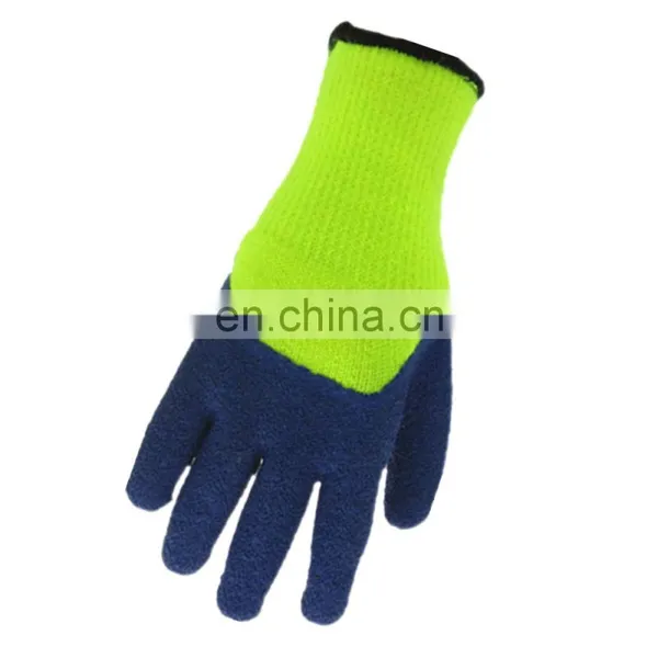 High Quality Top Sale 10g Acrylic Loop Knitted Gloves Latex Foam Coated Safety Gloves pu Work Gloves