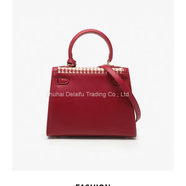 2023 New Arrival Ladies Houndstooth Bridal Bag Fashion Design Handbag photo-3