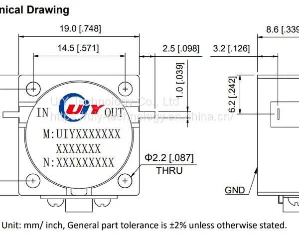 UIY Wide Range RF Drop-in Isolator From 0.6 to 5 GHz (TAB) photo-4