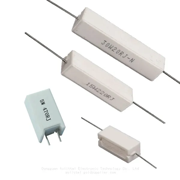 Cement Resistance 1R To 150kR Resistance Customizable SQP 5W 10W 30W 50W RX27 Cement Resistor