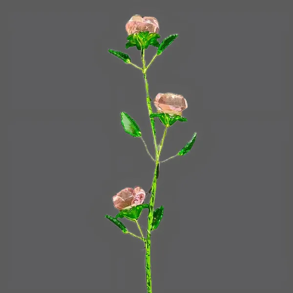 Acrylic Rose Flower for  Wife Girfriend Women Crystal Flower Collectible Home Table Decor for Holiday