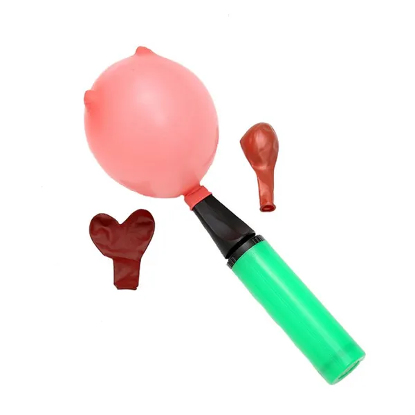 New Style Mini Air Inflator Portable Macaron Original Plastic Balloons Hand Pump for Latex Foil Balloon photo-2