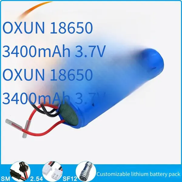 Oxun Icr18650 Lithium Battery, 3.7v, 3400mah, Rechargeable Battery Pack photo-3