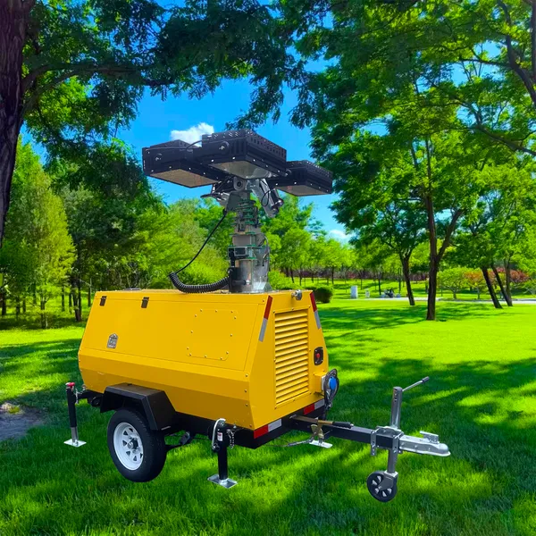 9-meter Telescopic Diesel Generator Set Lighting Beacon Tower photo-4