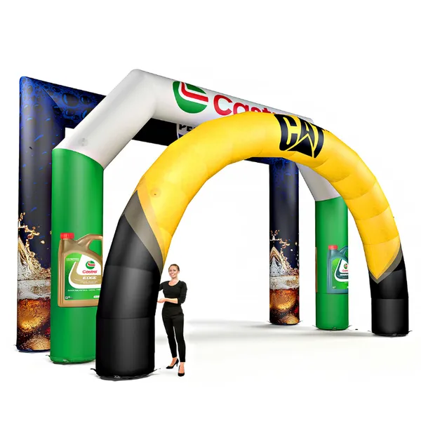 Custom Inflatable Arches Advertising Running Race Arch 3 Shapes Entrance Exit Inflatable Event Arches Inflatables
