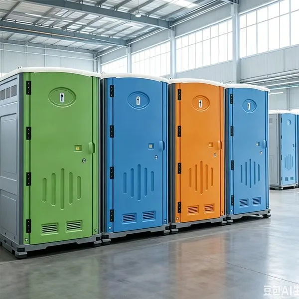 Outdoor HDPE environmentally friendly mobile public toilet, park scenic area, single toilet, concert, event temporary toilet