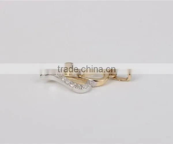 2016 Valentine's Day Gift Heart Shape 10k Gold Fashion Wedding Pendant for Girl Friend photo-3