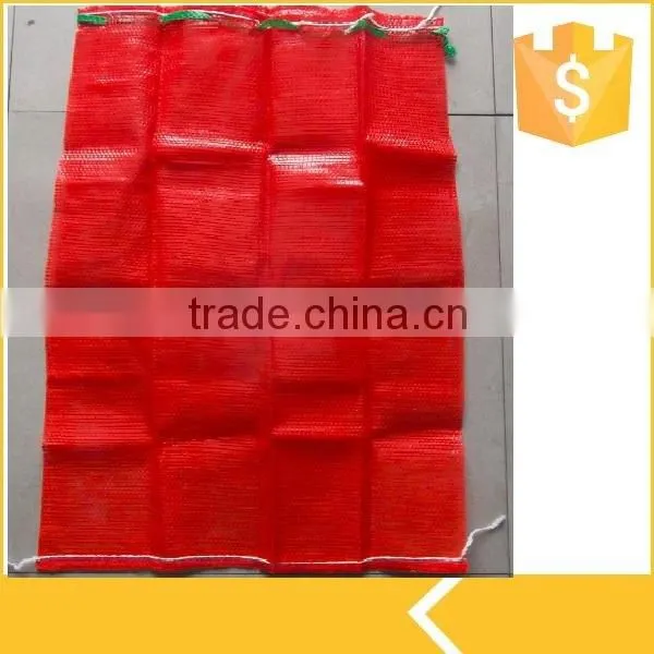 52x85 cm PP & PE Leno Raschel Mesh Bags for Packing Potatos