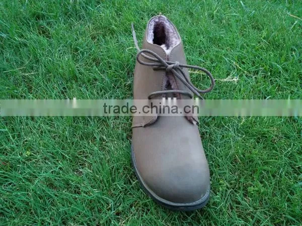 Wholesale Leisure Leather Shoes Leather Work Shoes Steel Toe Safety Shoes Order photo-4